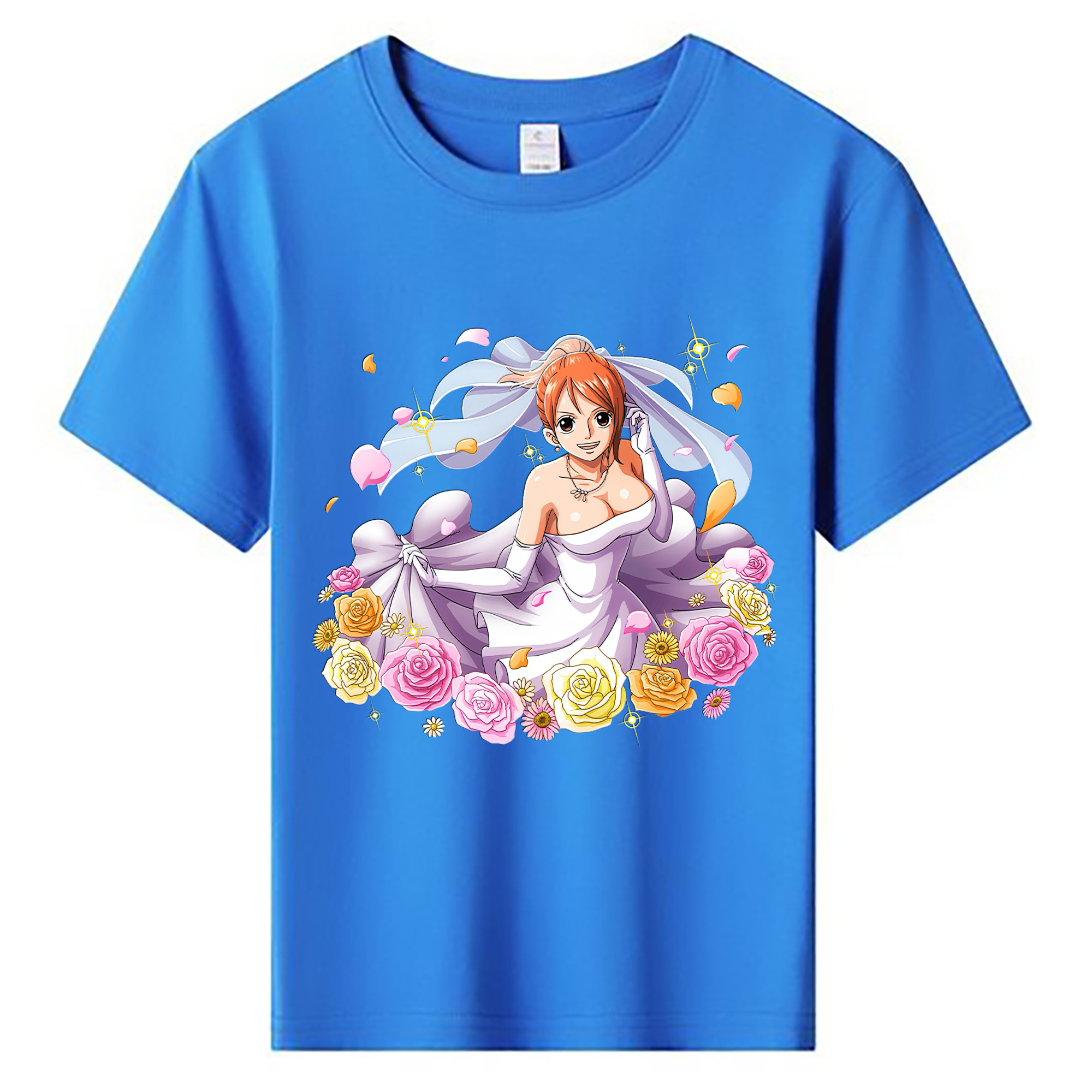 （画像用） ワンピース ナミ ONE PIECE Nami 綿100％キッズTシャツ（フロントプリント）